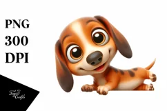 Joyful Dachshund moments | Sublimation | Clipart Product Image 1