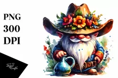 Vibrant Cowboy Gnome PNG Product Image 3