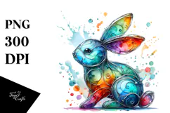 Colorful Bunny Made of PNG Product Image 1