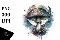 Detailed Mystical Mushroom PNG Product Image 1
