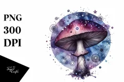 Detailed Mystical Mushroom PNG Product Image 1