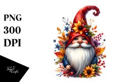 Vibrant Autumn Gnome PNG Product Image 3