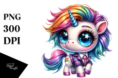 Cute Unicorn Playing PNG Product Image 1