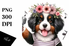 Bernese Mountain Dog Big Eyes | Wrestling Product Image 1