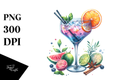 Creative Cocktail from Back PNG Product Image 1