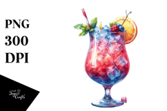 Creative Cocktail , Watercolor PNG Product Image 1