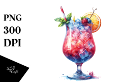 Creative Cocktail from Back PNG Product Image 1