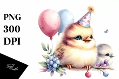 Cute Vibrant Baby Bird PNG Product Image 3
