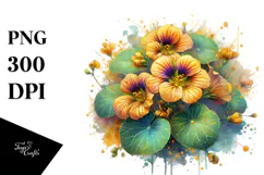 Nasturtium Made of -Like Material, High-Res PNG Product Image 1
