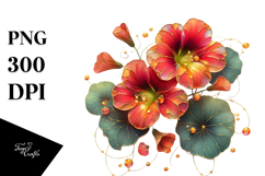 Nasturtium Made of -Like Material, High-Res PNG Product Image 1