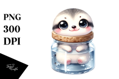 Cute Smiling in Jar | Clipart Product Image 1