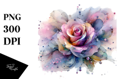 Vibrant Rose with Material PNG Product Image 1