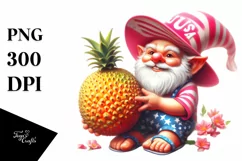 Gnome in Beach Wear with Jackfruit | Clipart Product Image 1