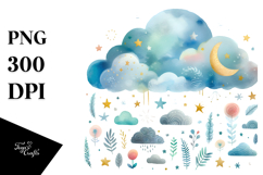Whimsical Very Simple Cloud PNG Product Image 1