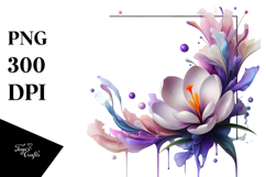 Abstract Glossy Crocus PNG Product Image 1