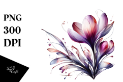 Abstract Glossy Crocus PNG Product Image 1