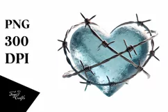 Digital Painting Hearts with Material PNG Product Image 1