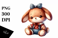 Cute Baby Plush Bunny | Sublimation | Clipart Product Image 3