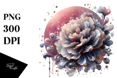 Abstract Glossy Carnation, PNG Product Image 1