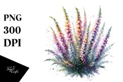 Heather Watercolor Splash Clipart Product Image 1