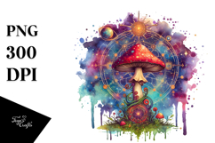 Magical Celestial Mushroom Tarot PNG Product Image 1