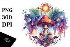 Magical Celestial Mushroom Tarot PNG Product Image 1