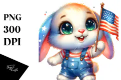 Cute Baby Rabbit with Big Eyes PNG Product Image 1