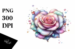 Detailed Vibrant Rose PNG Product Image 3