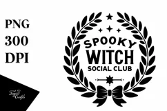 SPOOKY WITCH SOCIAL CLUB PNG Product Image 1