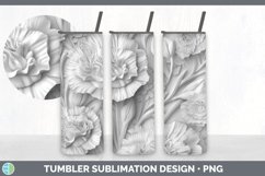 GorgeousWhite 3D Sculpture Tumbler design.