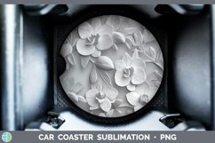 GorgeousWhite 3D Sculpture Car Coaster design.