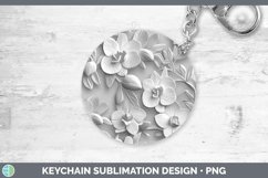GorgeousWhite 3D Sculpture Keychain design.