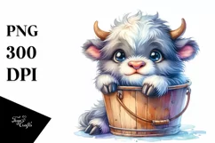 Colorful Musk Ox in Bucket Clipart Product Image 3
