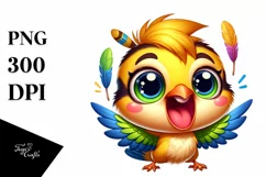 Colorful Baby Oriole Clipart Product Image 1
