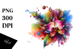 Colorful Orchid made of PNG Product Image 1