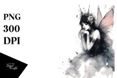 Washed Watercolor Gothic Fairy Product Image 1