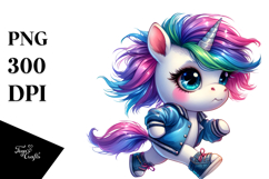 Cool Baby Unicorn, PNG Product Image 1