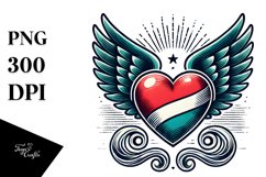 Winged Heart, Transparent PNG Product Image 1