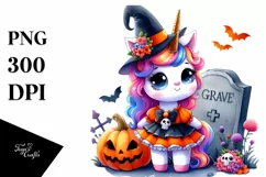 Cute Baby Unicorn Halloween | Sublimation Clipart Product Image 3