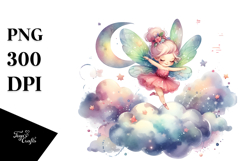Colorful Cute Fairy Bouncing Clipart Product Image 1