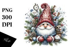 Mystical Winter Gnome, Transparent PNG Product Image 3