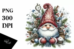 Mystical Winter Gnome, Transparent PNG Product Image 3
