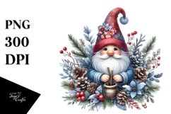 Mystical Winter Gnome, Transparent PNG Product Image 3