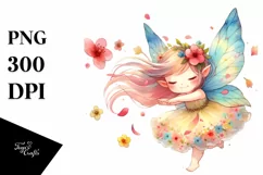 Colorful Fairy Wind Petals | Clipart Product Image 3
