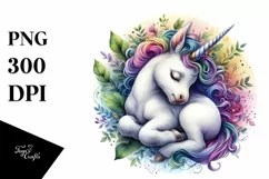 Vibrant Baby Unicorn PNG Product Image 3
