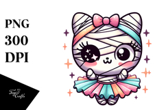 Funny Adorable Mummy in Tutu PNG Product Image 1