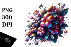 Glossy Impatiens Shiny Abstract | Clipart Product Image 3