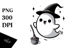 Funny Bougee Ghost Digital Painting PNG Product Image 1