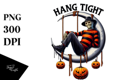 Surreal Freddy Krueger Sitting on Moon Digital Painting PNG Product Image 1