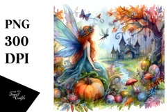 Simple Vibrant Fairy Halloween Clipart Product Image 1
